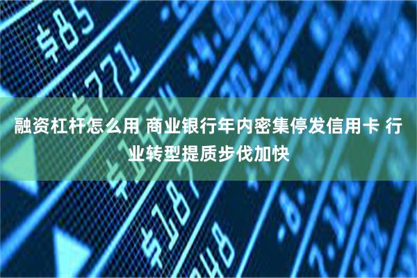 融资杠杆怎么用 商业银行年内密集停发信用卡 行业转型提质步伐加快