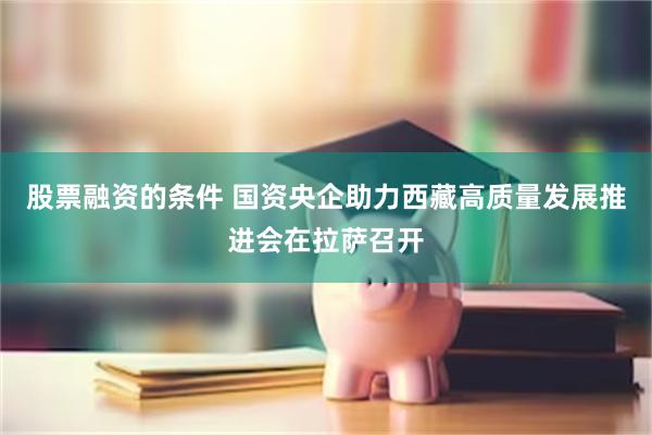 股票融资的条件 国资央企助力西藏高质量发展推进会在拉萨召开