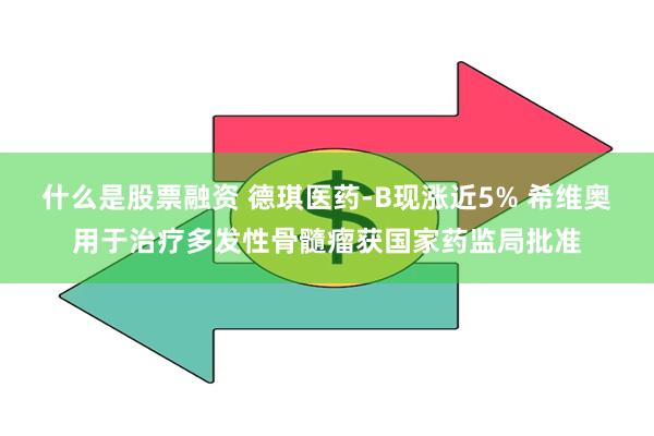 什么是股票融资 德琪医药-B现涨近5% 希维奥用于治疗多发性骨髓瘤获国家药监局批准